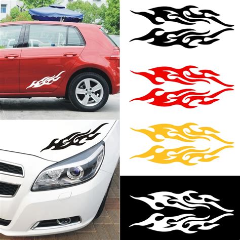 2pc Universal Car Sticker Styling Engine Hood Motorcycle Decal Decor ...