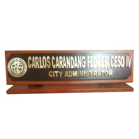 Table and Desk Signs maker in the Philippines - El Oro Awards & Metalcraft