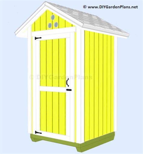 4x4 Small Shed Plans PDF Download | Etsy