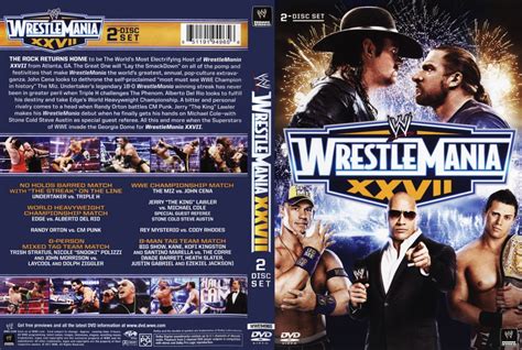 Wrestlemania XXVII - TV DVD Scanned Covers - Wrestlemania XXVII :: DVD ...