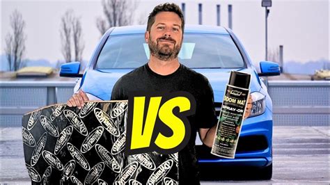 Sound Deadening Spray vs Butyl Mat! Soundproofing Car - YouTube