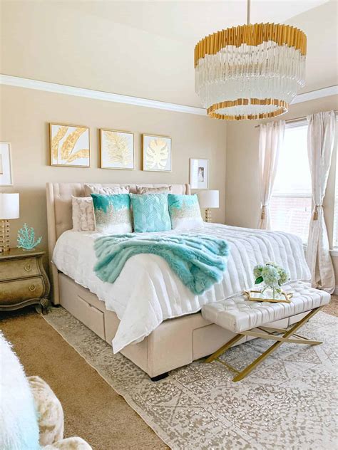 Coastal Glam Bedroom Ideas - Home Decor | Taryn Newton