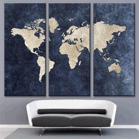 World Map Painting Canvas at PaintingValley.com | Explore collection of ...