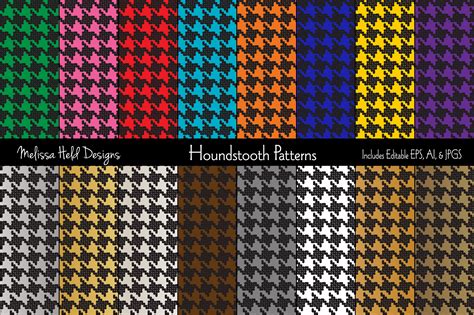 Houndstooth Patterns | Graphic Patterns ~ Creative Market