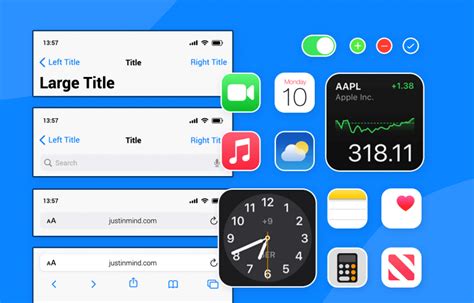 iOS UI kit: design sleek prototypes for the iPhone and iPad - Justinmind