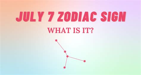 July 7 Zodiac Sign Explained | So Syncd