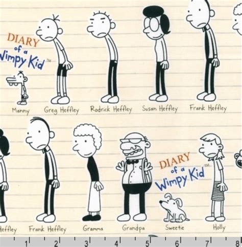 Diary of a Wimpy Kid Characters Natural by Wimpy Kid Inc.