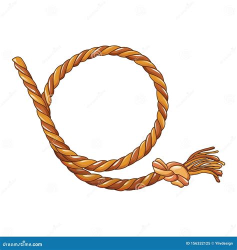 Cowboy Rope Icon, Cartoon Style Stock Vector - Illustration of knot ...