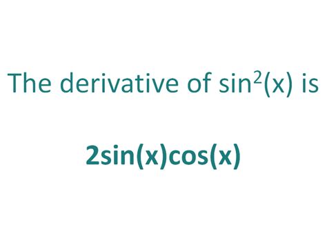 The Derivative of sin^2x? - DerivativeIt