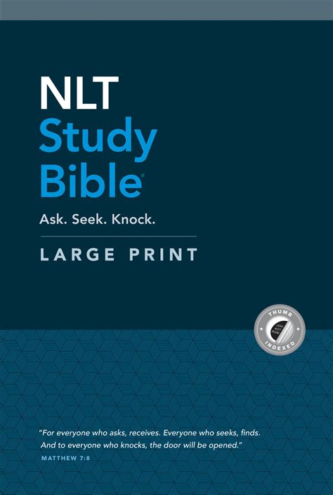 NLT Study Bible Large Print (Red Letter, Hardcover, Indexed)