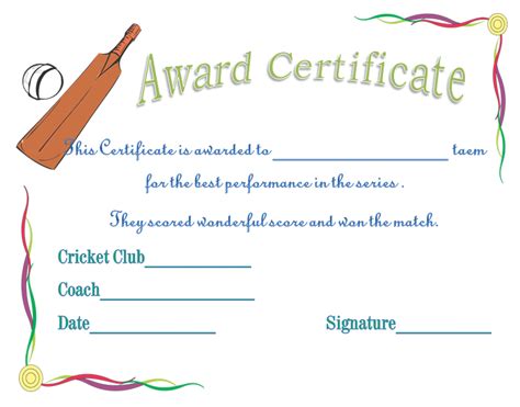 Award Certificate Template - Celebrate Achievements