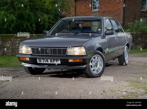 1985 Peugeot 505 GTi classic French fast saloon car Stock Photo - Alamy