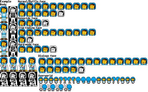 Solvefable Frisk Official Sprite Sheet by SolvefableOfficial on DeviantArt