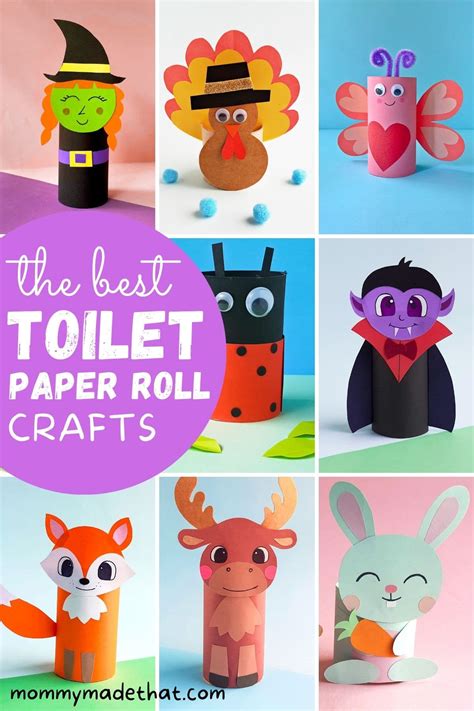 The Cutest Toilet Paper Roll Crafts for Kids!