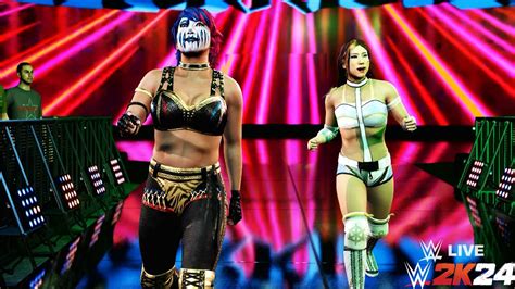 WWE 2K24 Kabuki Warriors Tag Entrance, Finisher & Victory Motion with ...