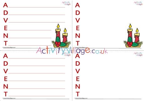 Advent Acrostic Poem Printable