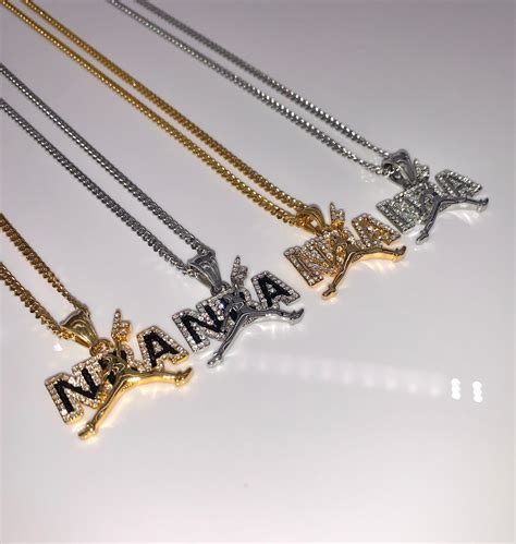 NBA Young Boy Pendant Chain Set Michael Jordan Gold Color Metal Alloy ...