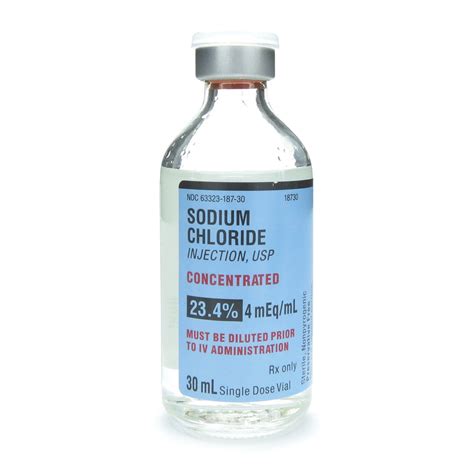 Sodium Chloride 23.4%, Hypertonic, 234mg/mL, SDV, 30mL Vial | McGuff ...