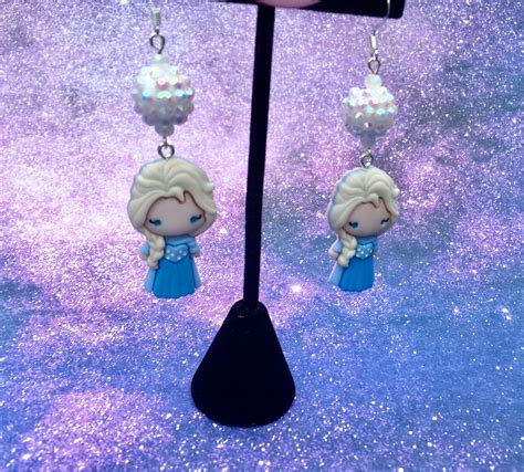 Really Cute Elsa Jewelry Earrings Snow Queen Disney's | Etsy