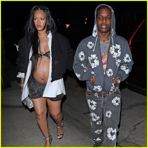 Rihanna & A$AP Rocky Head to a Baby Shower Dinner | ASAP Rocky ...