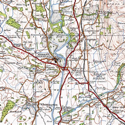 Map Cushions: Kirkby Lonsdale and Silverdale, Cumbria