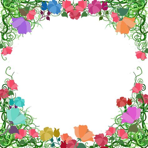 clipart flower borders and frames - Clipground