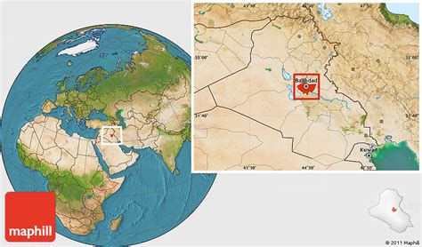 Baghdad On World Map