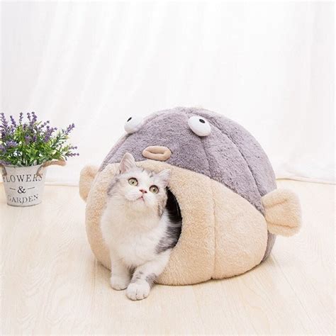 Kawaii Fish Cat Bed – barkermeow