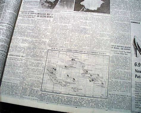 1943 Battle of Munda Point... U.S. victory... - RareNewspapers.com