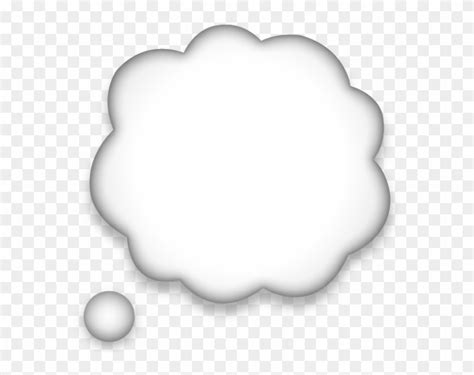 Speech Bubble Emoji - Thinking Cloud Emoji Png Clipart (#411710) - PikPng