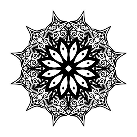 Premium Vector | Abstract luxury new lotus mandala art style with black ...