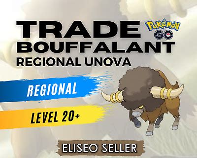 Bouffalant Pokémon GO - Trade Bouffalant - Regional Unova - 20k ...