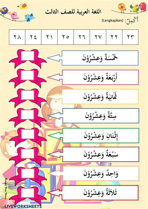 an arabic language poster with the words and numbers in different ...