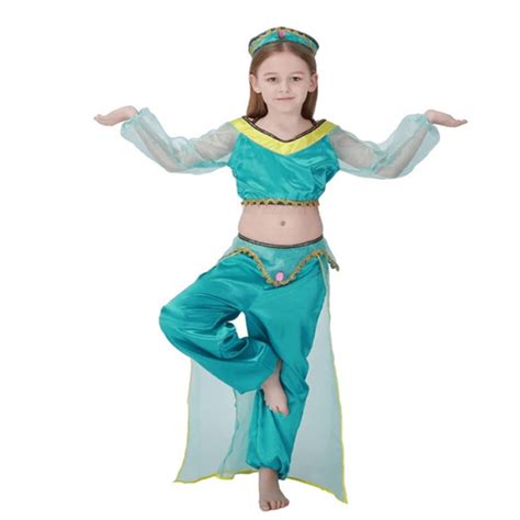 Jasmine Princess Costume Princess Dress Up Halloween Girl Princess ...