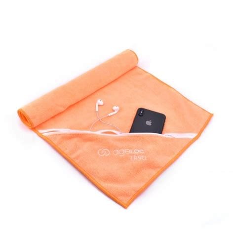 Customized Sports Fitness Gym Towel with Zipper Pocket - CUT1007