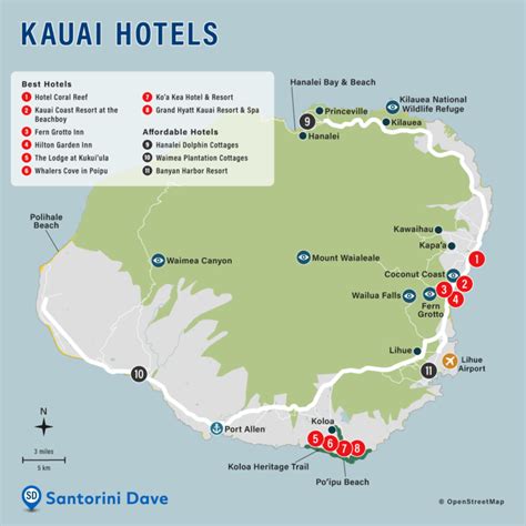 KAUAI HOTEL MAP - Best Areas, Neighborhoods, & Places to Stay