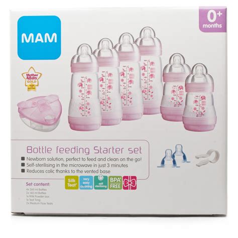 Mam Bottle Feeding Starter Set Girl | Chemist Direct