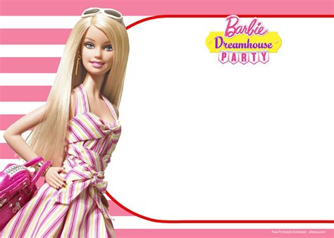 FREE Barbie Birthday Invitation Templates | Download Hundreds FREE ...