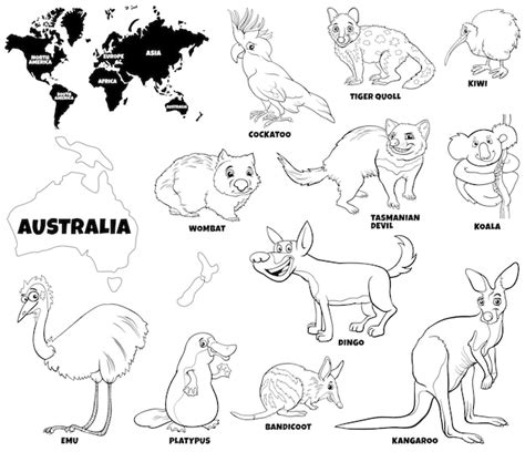 Coloring Pages Of Australian Animals