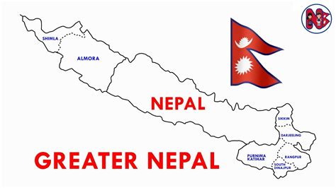 Map of Greater Nepal । Old Map of Nepal विशाल नेपाल - YouTube