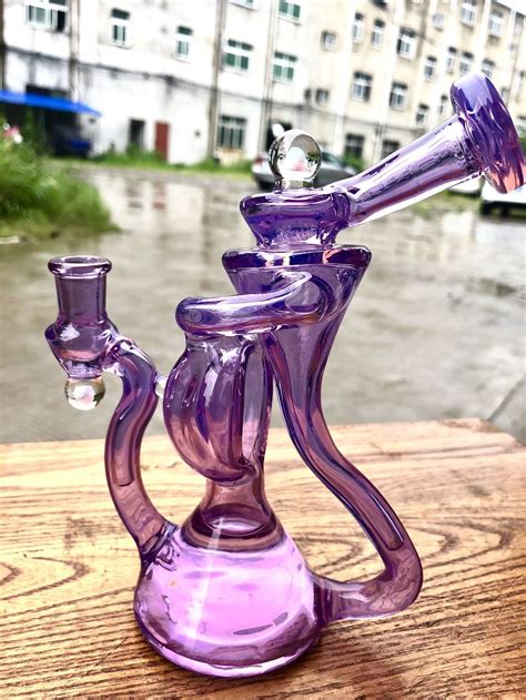 2020 Nice 8.0inch Tall Glass Water Pipe Bong Glass Bong Straight Bottom ...