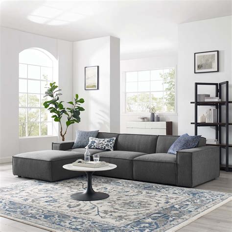 Modway Restore 4-Piece Sectional Sofa, Multiple Colors - Walmart.com ...