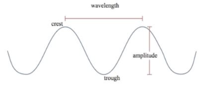 What is the distance between a crest and a trough in a wave?A ...