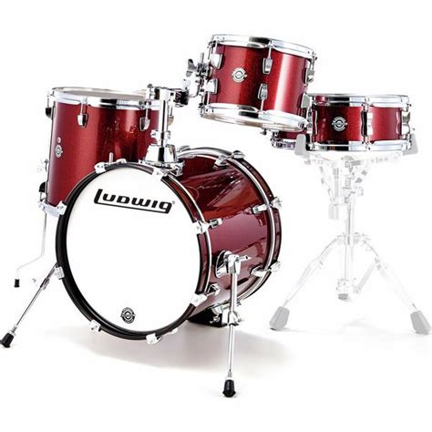 Ludwig Breakbeats Wine Red Sparkle Drum Shell Sets - SoundsMag™