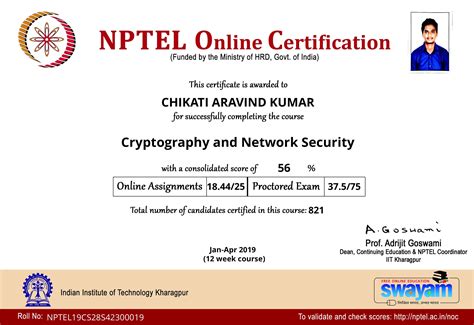 NPTEL-Certificates - Vaagdevi College of Engineering