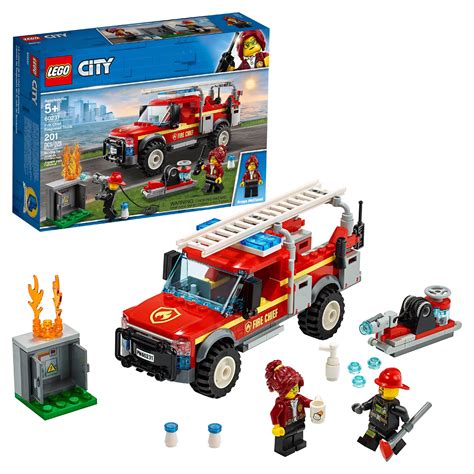 LEGO City Fire Chief Response Fire Truck 60231 Fire Rescue Building Set ...