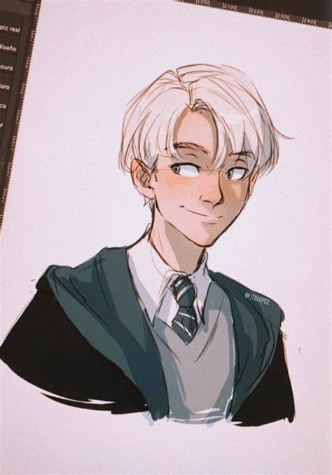 Laia🍓 on Twitter | Draco malfoy fanart, Harry potter sketch, Harry ...