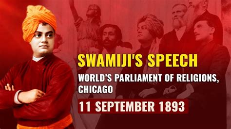 Swami Vivekananda’s Speeches at the World ‘s Parliament of Religions ...