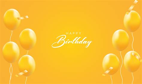 717 Happy Birthday Yellow Background Picture - MyWeb