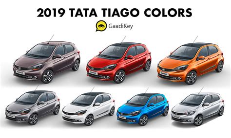 2019 Tata Tiago Colors: Red, Orange, Brown, Blue, White, Grey, Silver ...